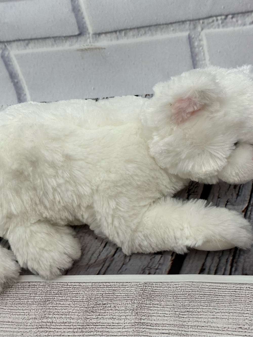GUND Snowey White Plush Cat Stuffed Animal Soft Kitty Lovey - Picture 7 of 12